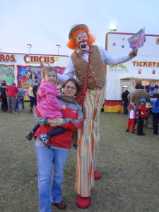 circus clown stilts