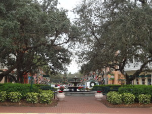 This small park in Celebration's Town Center was inspired by Savannah's squares.